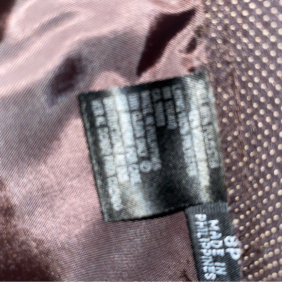 Womens Dress Pants Slacks Size 8P Brown Polka Dots Polyester Rayon Waist 28" Ris - Picture 11 of 11